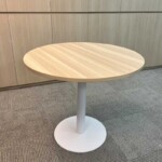 Installed round discussion table at a Singapore office open area for discussion