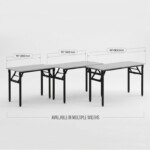 Versa Fold multi-purpose table width options 1200mm 1500mm 1800mm iSimply Singapore GS style