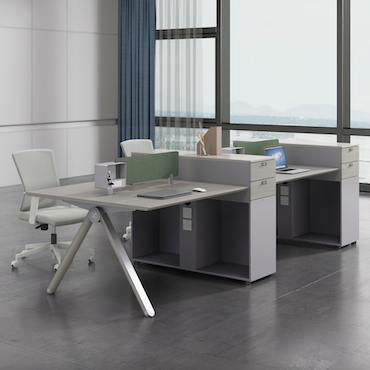 Cluster Workstations with High Cabinet - Modular Office Furniture