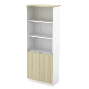 2110mm Top Glass Swing Door Cabinet