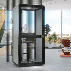 Flexispot Work Pod EP1F-2 with acoustic insulation in a modern office setting