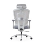 Full rear view of the Aura PV Ergonomic Mesh Chair highlighting the dual-section glass fibre frame and imported technical mesh.