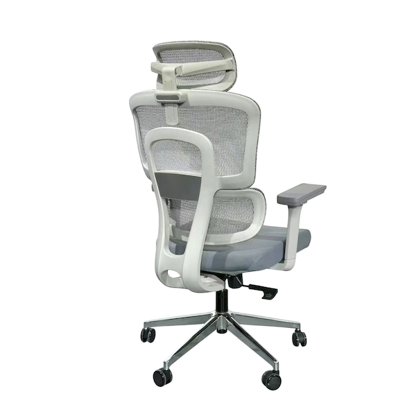 Aura RV - Grey Ergonomic Chair back view